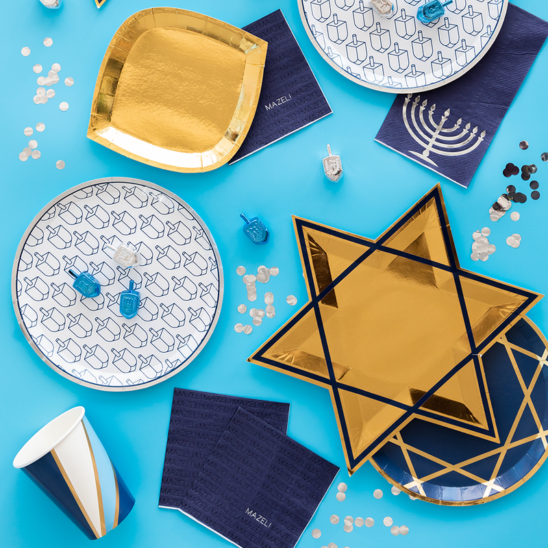 Dreidel Dinner Plates, Set of 8