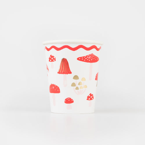 Merry Mushrooms Cups, Pack of 8