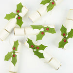 Holly Crackers, Set of 6
