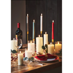 LED Glass Candles, Set Of 3