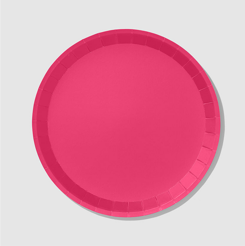 Hot Pink Classic Large Plates (10 per pack)