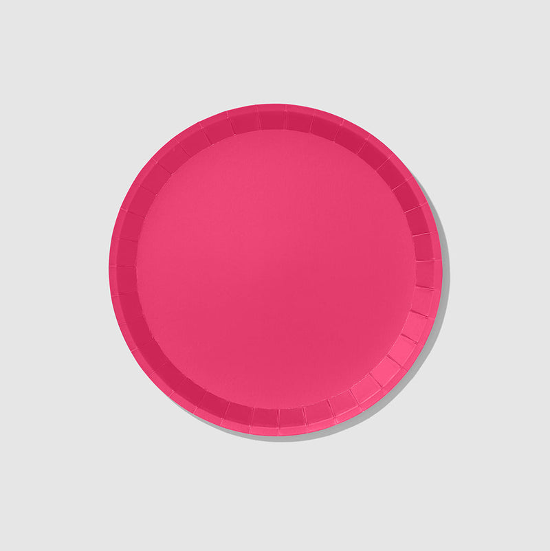 Hot Pink Classic Small Plates (10 per pack)