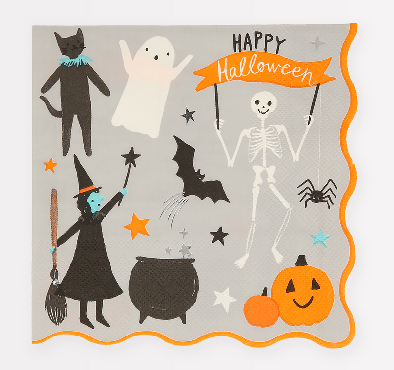 Happy Halloween Large Napkins, Pack of 16