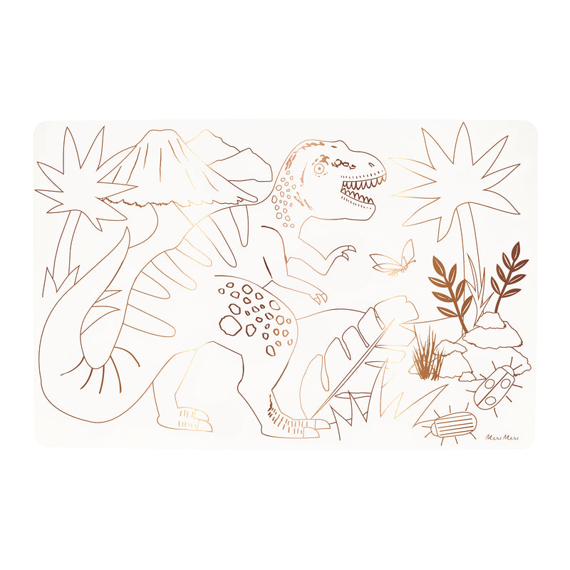 Dinosaurs Coloring Placemats, Pack of 8