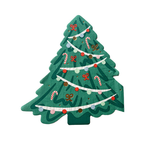 Baking Spirits Bright Christmas Tree Guest Napkins, Pack of 16