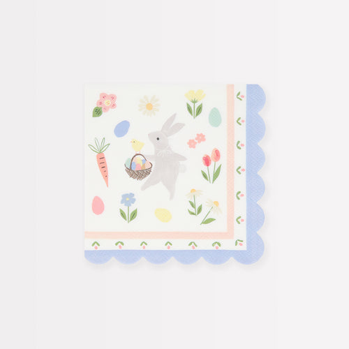 Easter Bunny Small Napkins, Pack of 16