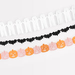 Tissue Paper Halloween Garlands, Pack of 3