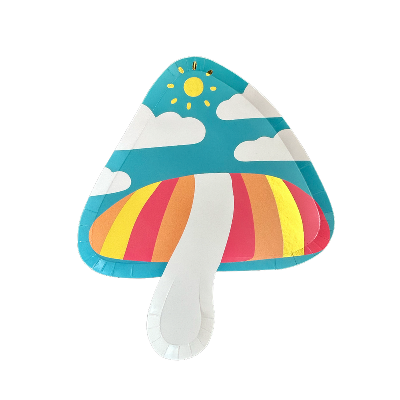 Alice Mushroom Dessert Plate, Pack of 8