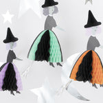 Flying Honeycomb Witches, Pack of 3