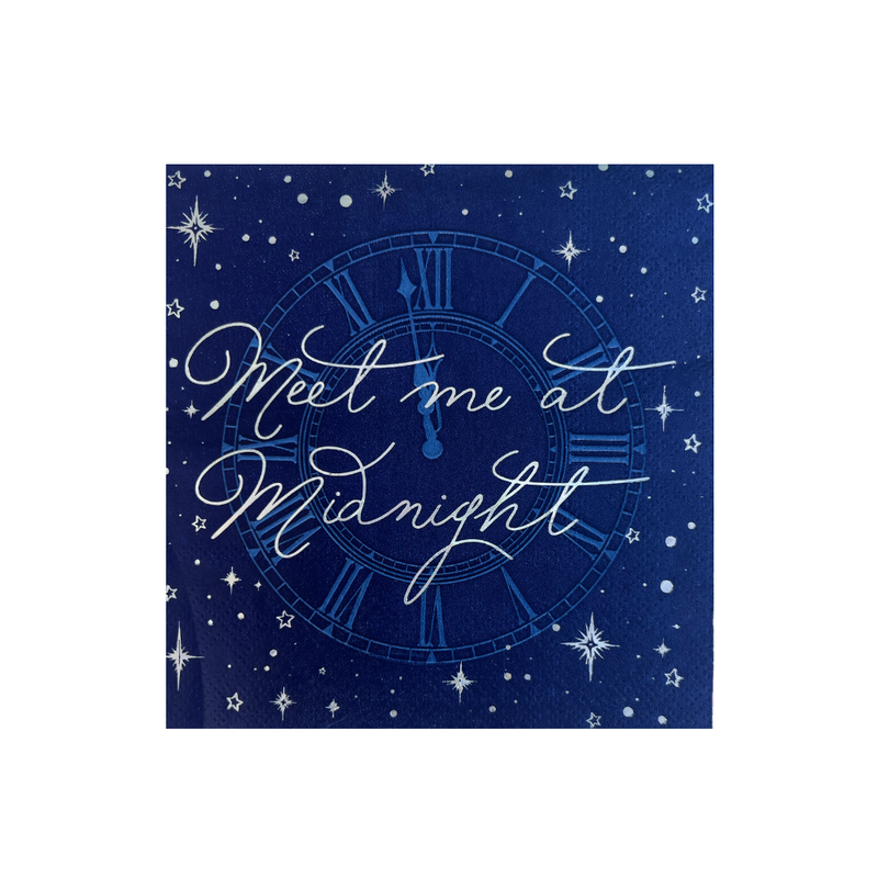 Meet Me At Midnight Cocktail Napkins, Pack of 16
