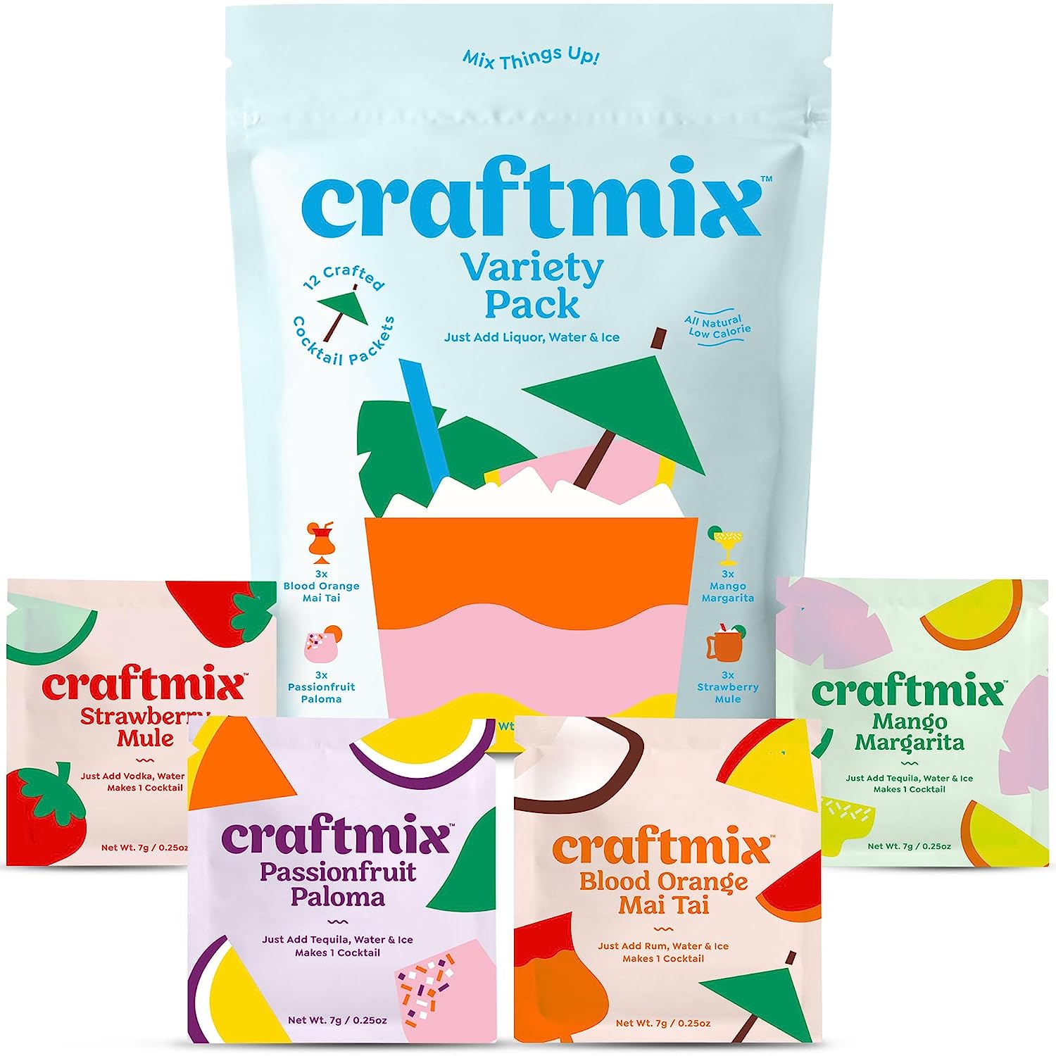 Craftmix Skinny Cocktail Mixers Variety Pack