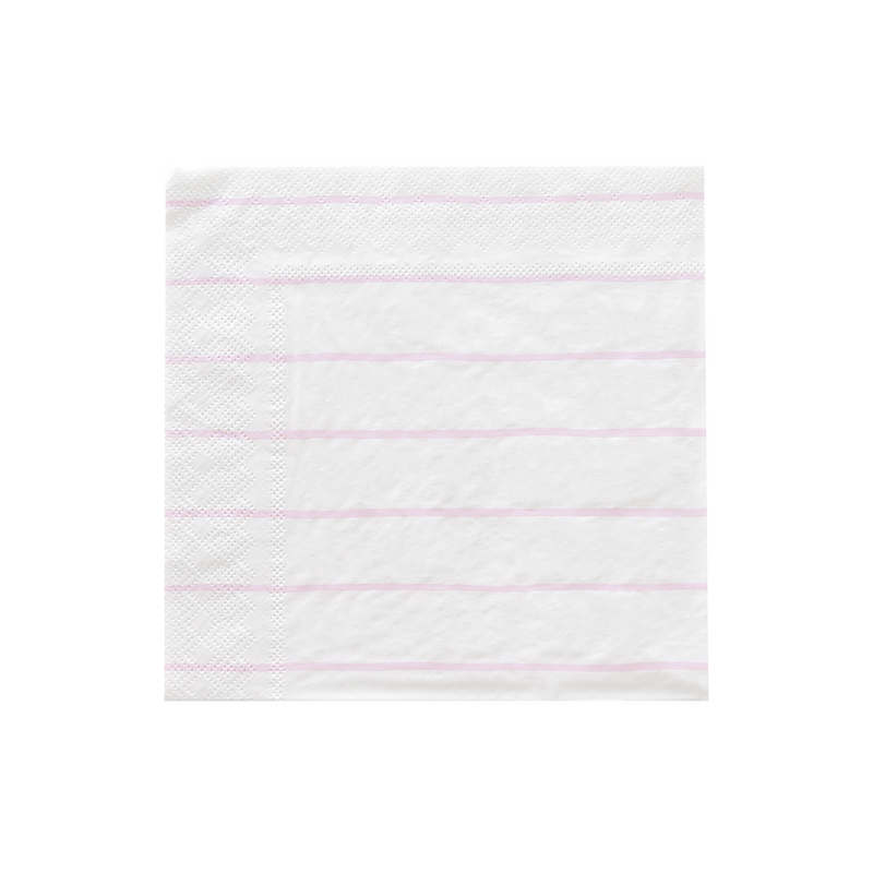 Lilac Frenchie Striped Petite Napkins, Pack of 16