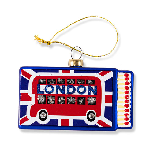 London Matchbook Ornament