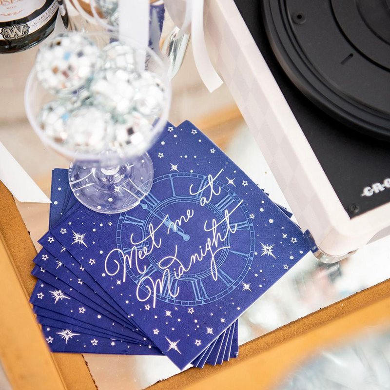 Meet Me At Midnight Cocktail Napkins, Pack of 16