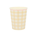 Gingham Cups, Pack of 12