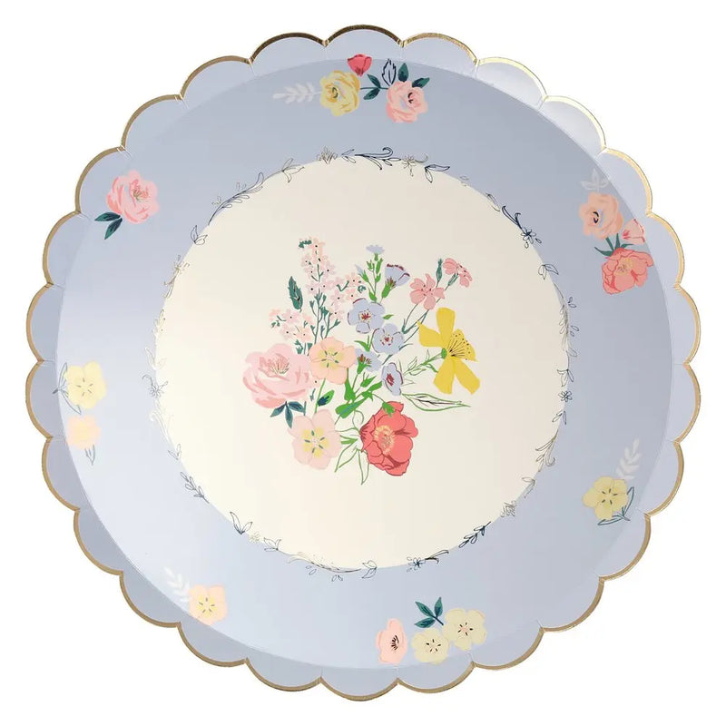 English Garden Dinner Plates, Pack of 8