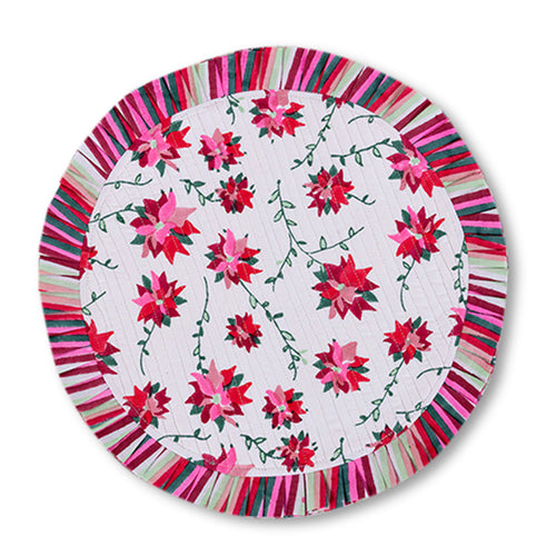 Poinsettia Placemats, Set of 4