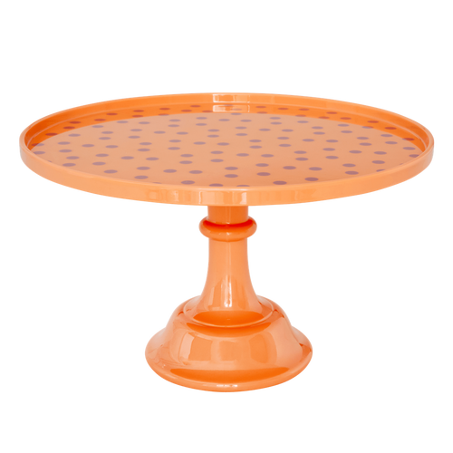 Melamine Cake Stand | Lavender Dots Print