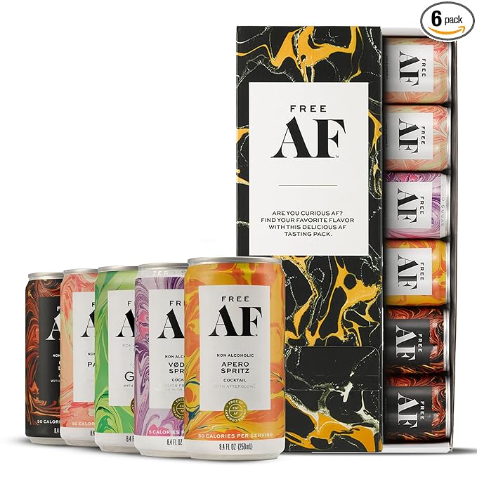 FREE AF Tasting Pack Non-Alcoholic Ready to Drink Cocktails Mocktails