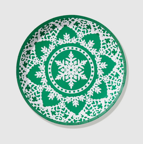Jolly Snowflake Small Plates (10 Per Pack)