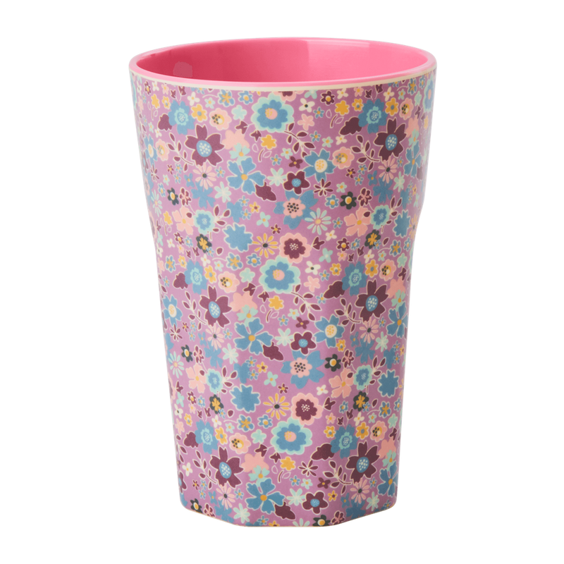 Melamine Cup - Tall | Lavender Fall Floral Print