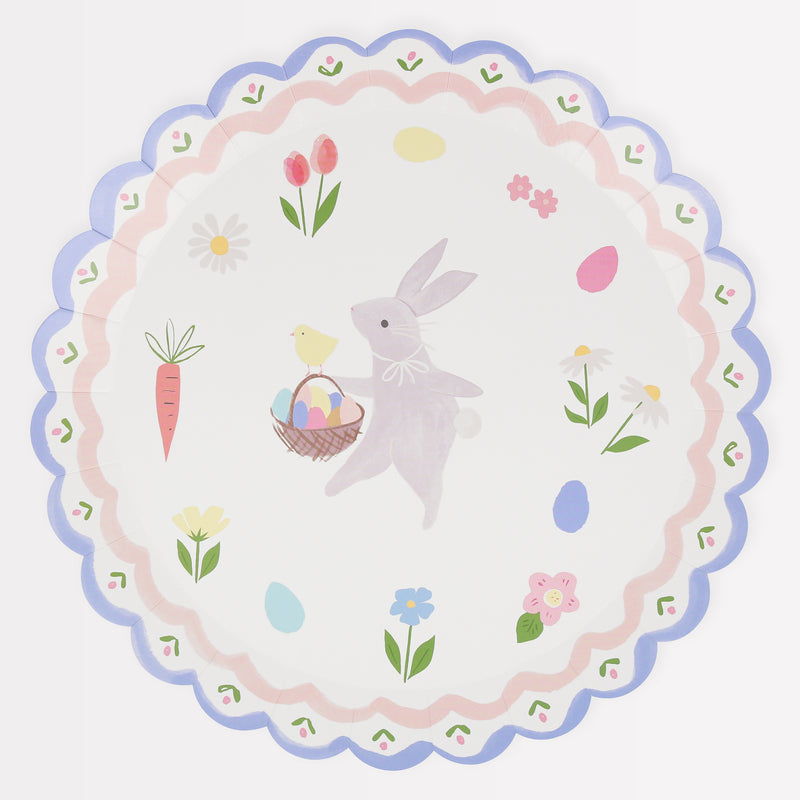 Easter Bunny Dinner Plates, Pack of 8