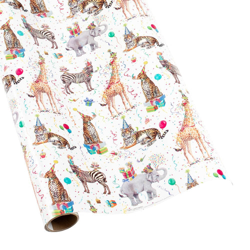 Party Animals Gift Wrapping Paper - 30" x 8' Roll