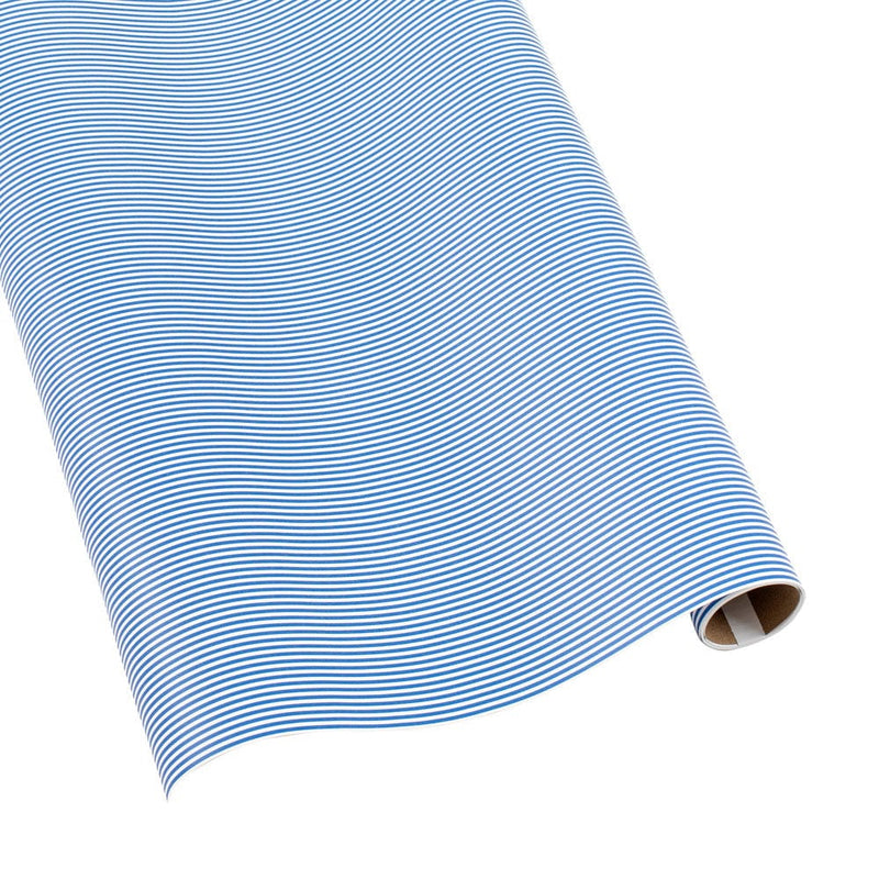 Oxford Stripe Gift Wrapping Paper in Robin's Egg Blue - 30" x 8' Roll