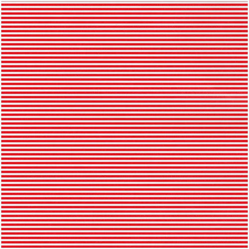 Oxford Stripe Red Gift Wrap - One 30" x 8' Roll