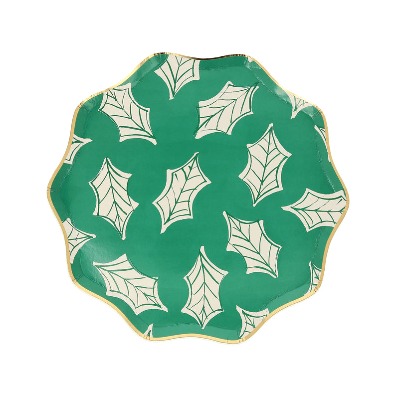 Block Print Side Plates, Pack of 8