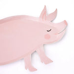 On The Farm Pig Plates, Pack of 12