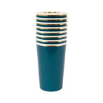 Dark Teal Highball Cups, Pack of 8