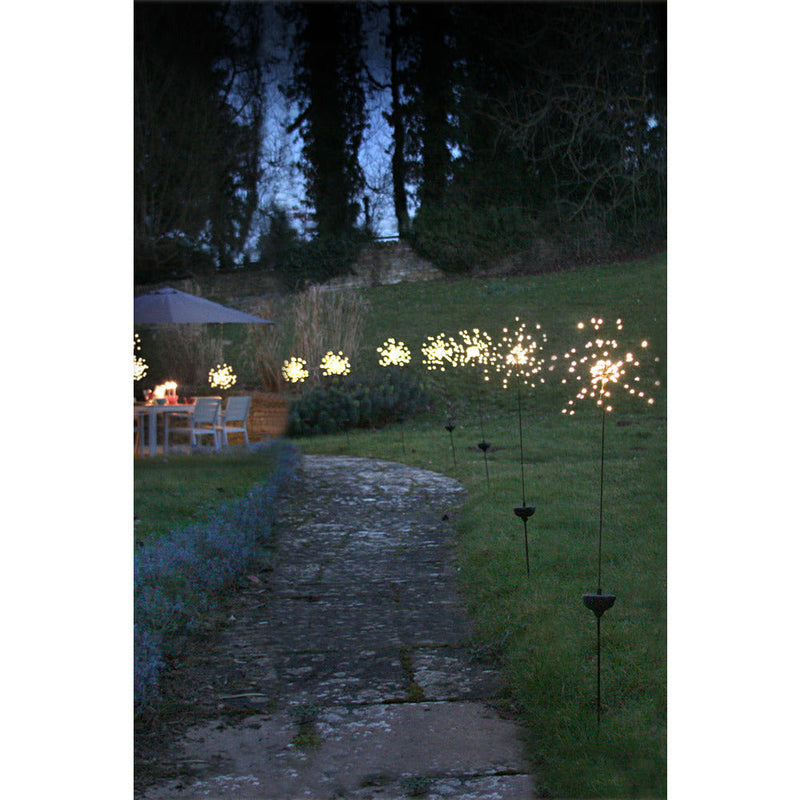 Solar Starburst Stake Light, Set of 3