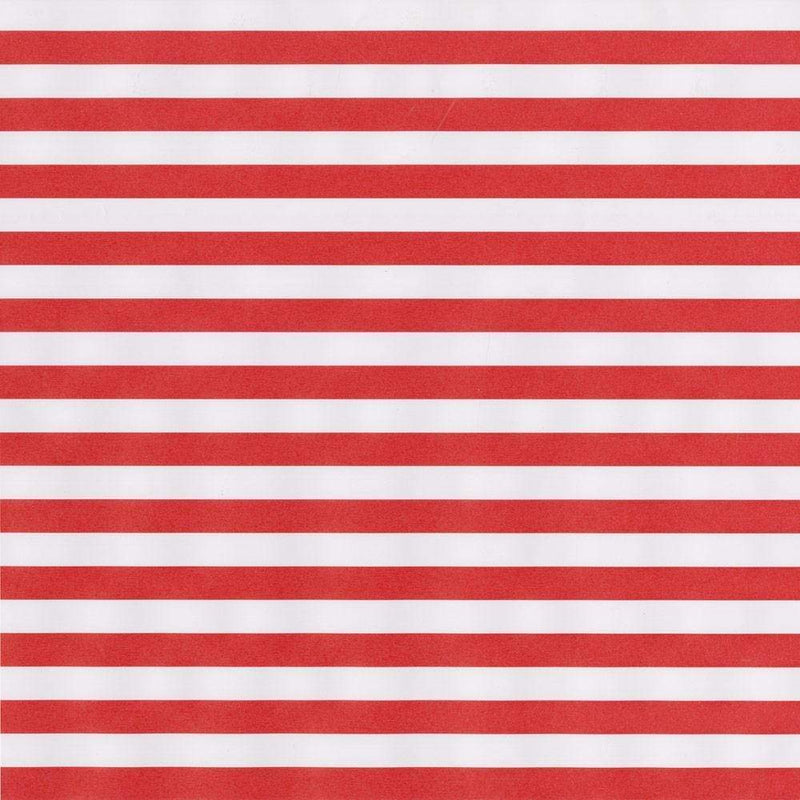 Club Stripe Reversible Gift Wrapping Paper in Red & Green - 30" x 8' Roll
