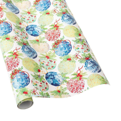 Porcelain Ornaments Gift Wrapping Paper - 30" x 8' Roll