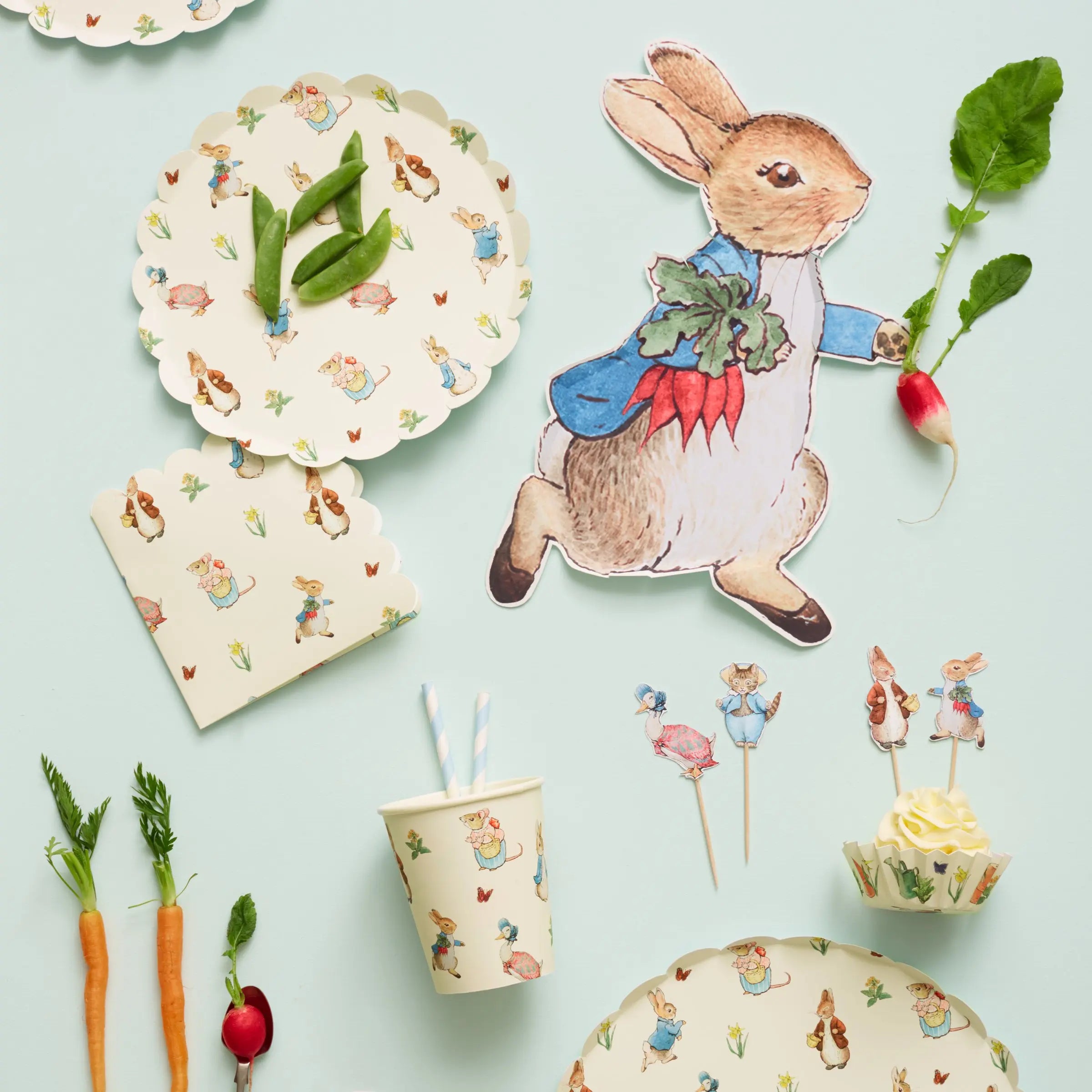 Peter Rabbit Plates. Pack of 12 | Paperless Post Party Shop
