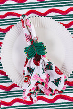 Christmas Tree Raffia Napkin Ring 