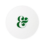 Ampersand Couple Coasters, Green Foil
