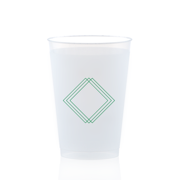 Angles Monogram 12 oz Cup, Leaf Foil