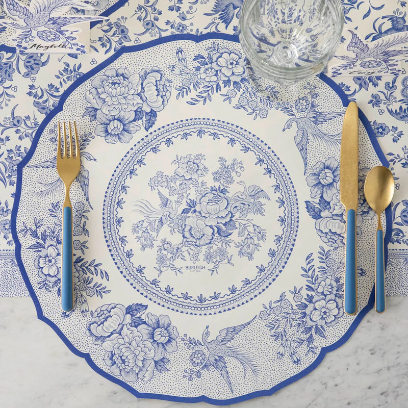 Blue Asiatic Pheasants Placemat, Pack of 12