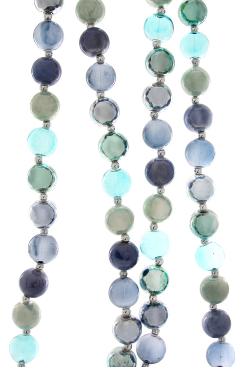 Blue and Green Snowfall Garland, Case of 2