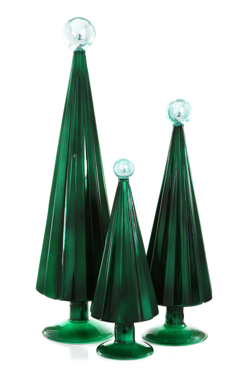 Juniper Sky Pleated Trees, Set of 3