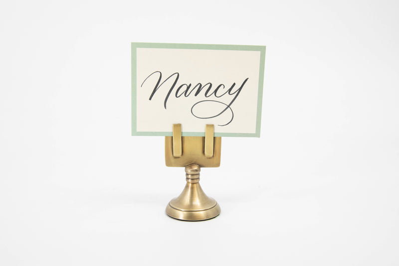 Brass Place Card Holder