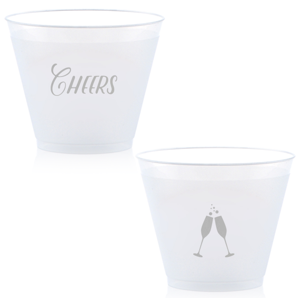 Cheers Anniversary 9 oz Cup, Silver Foil