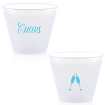 Cheers Anniversary 9 oz Cup, Turquoise Foil 