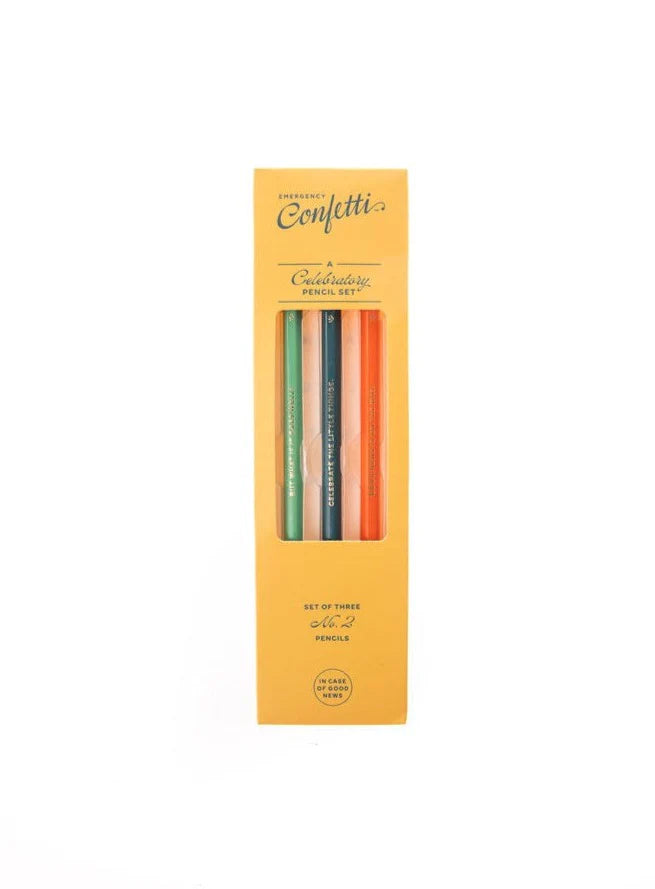 Celebratory Pencil Set, Pack of 3