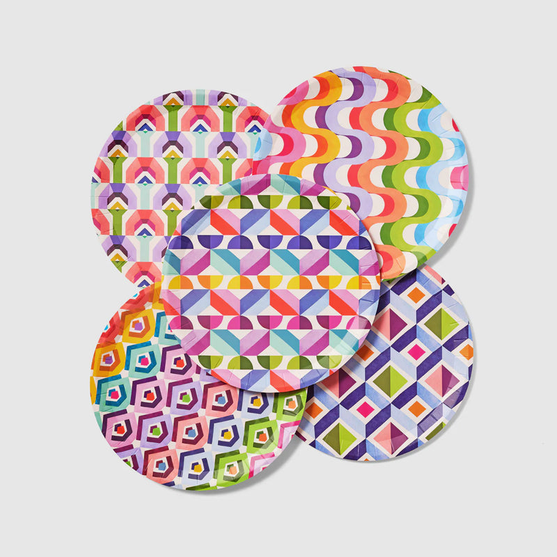 Color me Crazy Large Plates, 10 per pack