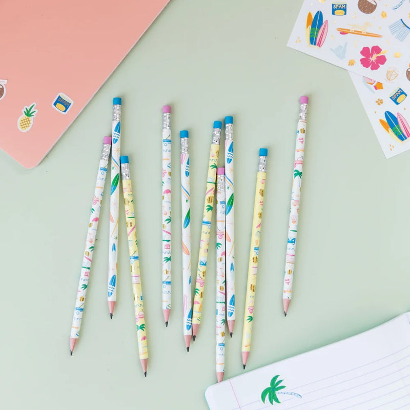 Surf's Up Pencil Set, Pack of 10