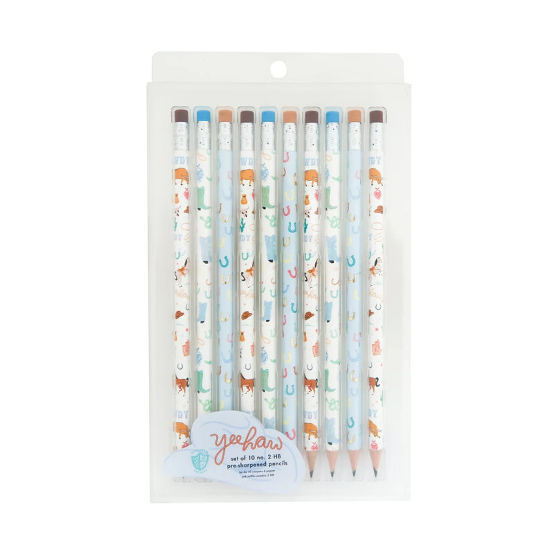 Yeehaw Pencil Set, Pack of 10