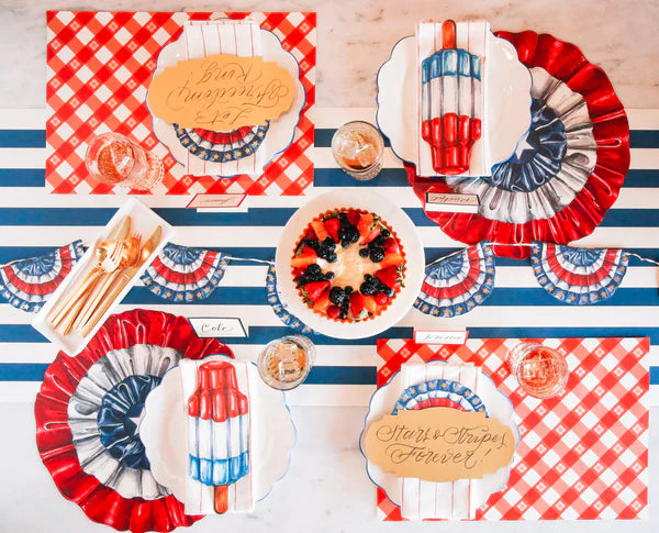 Die-Cut Star Spangled Placemat, 12 Sheets